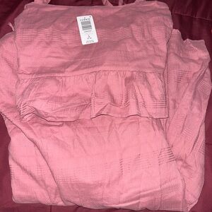 Torrid Blush Ruffle top and skirt set